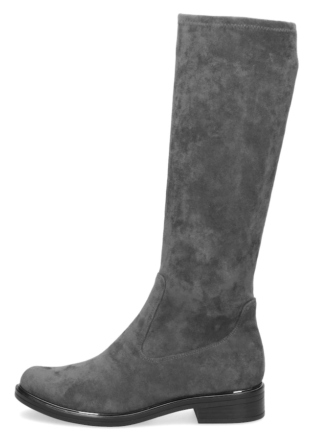 Caprice Schlupfstiefel , Blockabsatz, Langschaftstiefel in klassischer Linie, XS Schaft