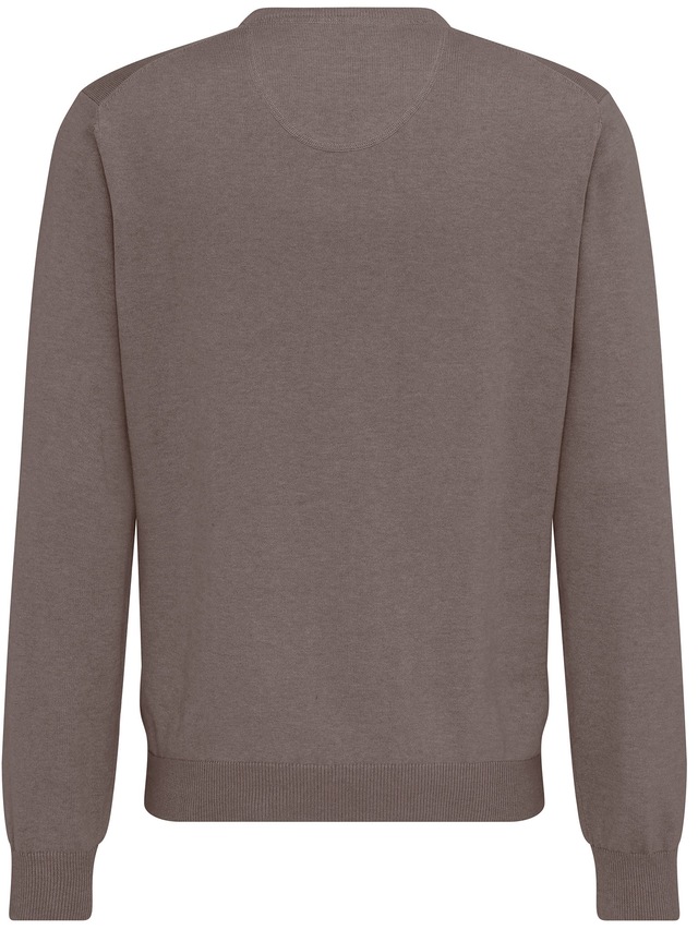 FYNCH-HATTON Strickpullover »FYNCH-HATTON Pullover mit V-Kragen« aus Baumwolle, mit V-Ausschnitt, bequeme Passform