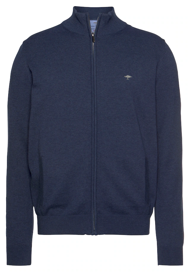 FYNCH-HATTON Strickjacke bequeme Passform, mit Stehkragen, mit Eingrifftaschen