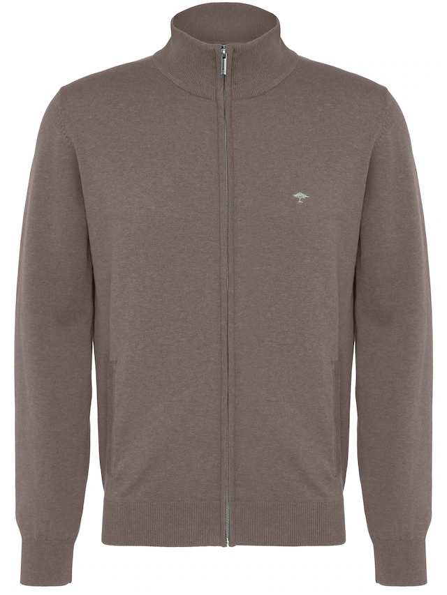 FYNCH-HATTON Strickjacke bequeme Passform, mit Stehkragen, mit Eingrifftaschen