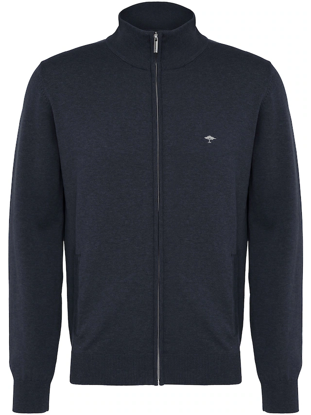 FYNCH-HATTON Strickjacke bequeme Passform, mit Stehkragen, mit Eingrifftaschen