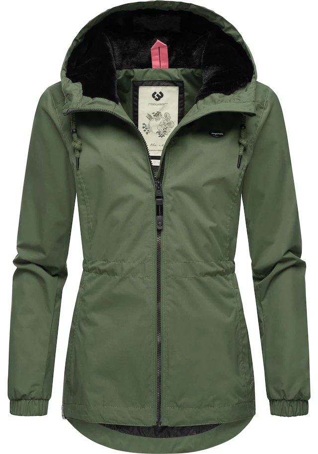 Ragwear Outdoorjacke »Danka« mit Kapuze Wasserdichte Übergangsjacke mit großer Kapuze