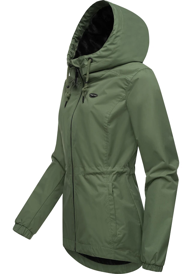 Ragwear Outdoorjacke »Danka« mit Kapuze Wasserdichte Übergangsjacke mit großer Kapuze