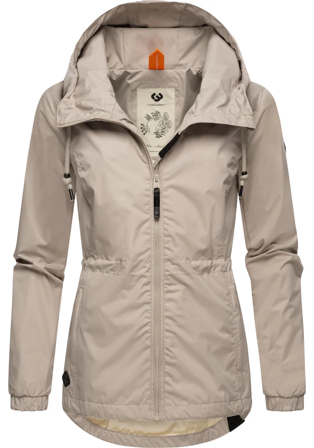 Ragwear Outdoorjacke »Danka« mit Kapuze Wasserdichte Übergangsjacke mit großer Kapuze