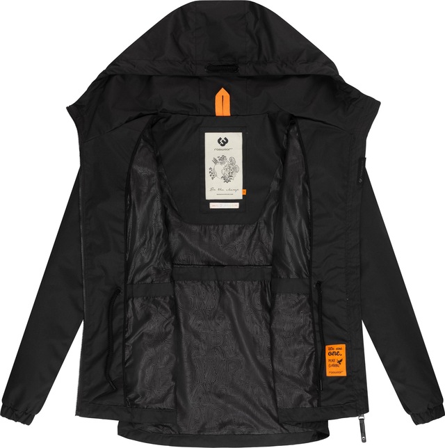 Ragwear Outdoorjacke »Danka« mit Kapuze Wasserdichte Übergangsjacke mit großer Kapuze
