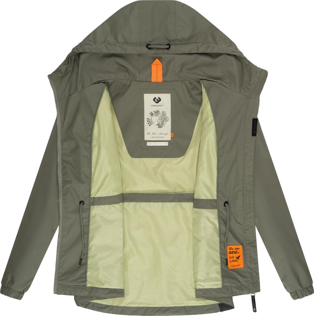 Ragwear Outdoorjacke »Danka« mit Kapuze Wasserdichte Übergangsjacke mit großer Kapuze