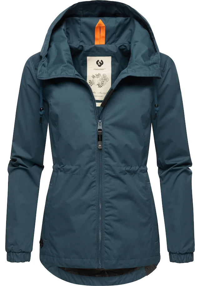 Ragwear Outdoorjacke »Danka« mit Kapuze Wasserdichte Übergangsjacke mit großer Kapuze