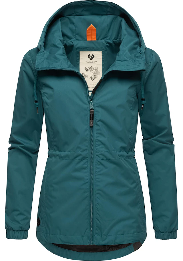Ragwear Outdoorjacke »Danka« mit Kapuze Wasserdichte Übergangsjacke mit großer Kapuze