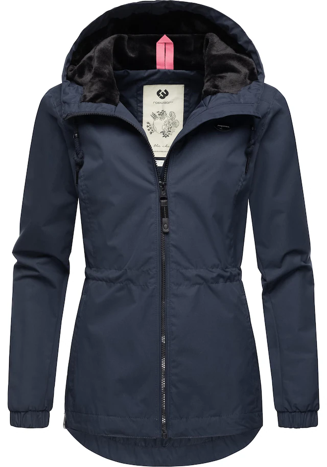 Ragwear Outdoorjacke »Danka« mit Kapuze Wasserdichte Übergangsjacke mit großer Kapuze