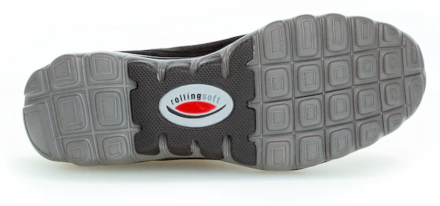 Gabor Keilsneaker mit Logoschriftzug an der Ferse, Freizeitschuh, Halbschuh, Schnürschuh