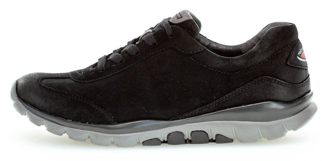 Gabor Keilsneaker mit Logoschriftzug an der Ferse, Freizeitschuh, Halbschuh, Schnürschuh