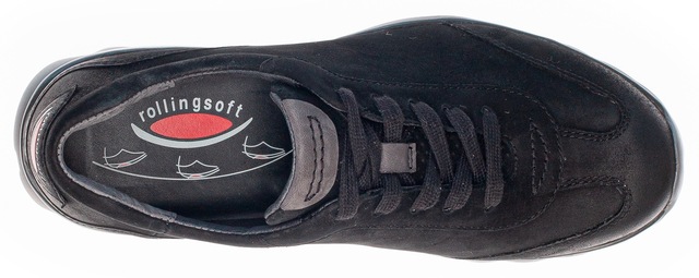Gabor Keilsneaker mit Logoschriftzug an der Ferse, Freizeitschuh, Halbschuh, Schnürschuh