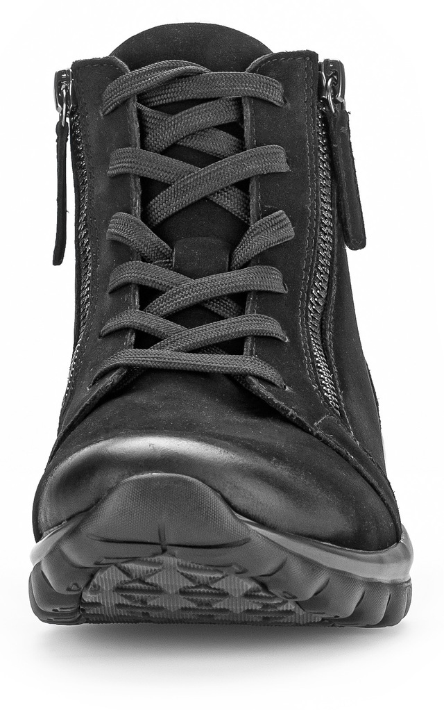 Gabor Schnürboots , Keilabsatz, Komfortboots mit profilierter Gummilaufsohle