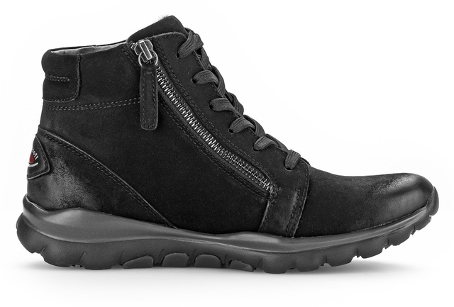 Gabor Schnürboots , Keilabsatz, Komfortboots mit profilierter Gummilaufsohle