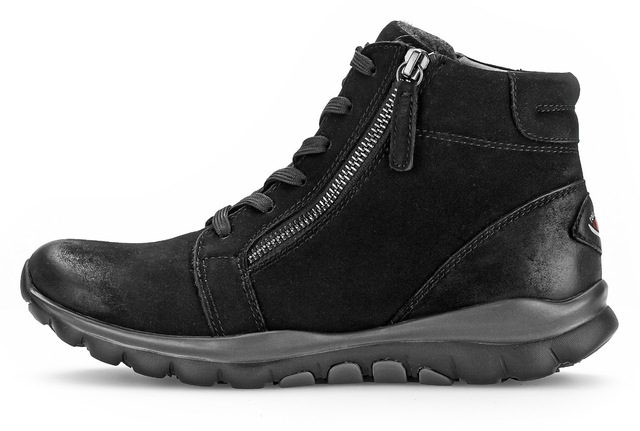 Gabor Schnürboots , Keilabsatz, Komfortboots mit profilierter Gummilaufsohle