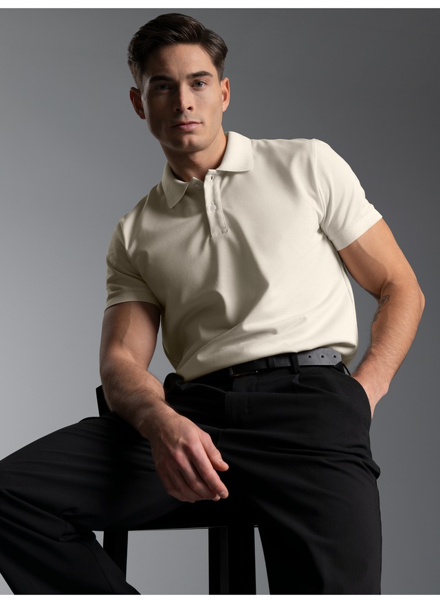 Trigema Poloshirt »TRIGEMA Slim Fit Poloshirt aus DELUXE-Piqué« 1 Stk.