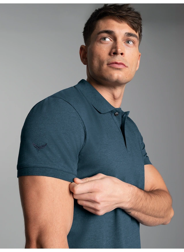 Trigema Poloshirt »TRIGEMA Slim Fit Poloshirt aus DELUXE-Piqué« 1 Stk.
