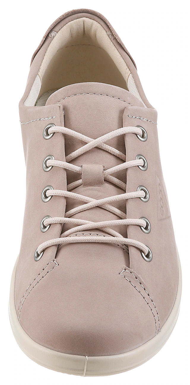 Ecco Schnürschuh »Ecco Soft 2.0« , Freizeitschuh, Halbschuh, Schnürschuh mit dezenter Logo Prägung