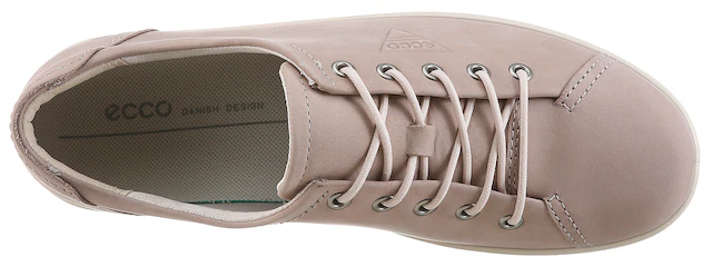 Ecco Schnürschuh »Ecco Soft 2.0« , Freizeitschuh, Halbschuh, Schnürschuh mit dezenter Logo Prägung