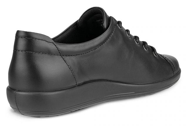Ecco Schnürschuh »Ecco Soft 2.0« , Freizeitschuh, Halbschuh, Schnürschuh mit dezenter Logo Prägung