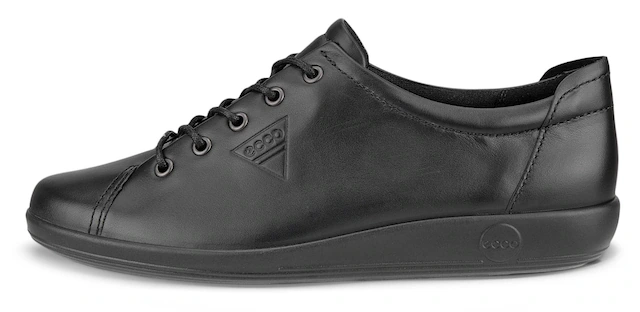 Ecco Schnürschuh »Ecco Soft 2.0« , Freizeitschuh, Halbschuh, Schnürschuh mit dezenter Logo Prägung