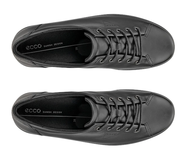 Ecco Schnürschuh »Ecco Soft 2.0« , Freizeitschuh, Halbschuh, Schnürschuh mit dezenter Logo Prägung