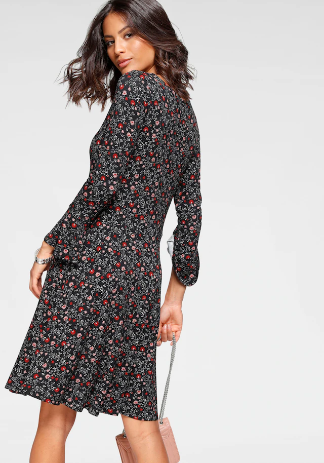 Laura Scott Jerseykleid festliche Anlässe, langes Kleid, elegant, aus Viskosemischung