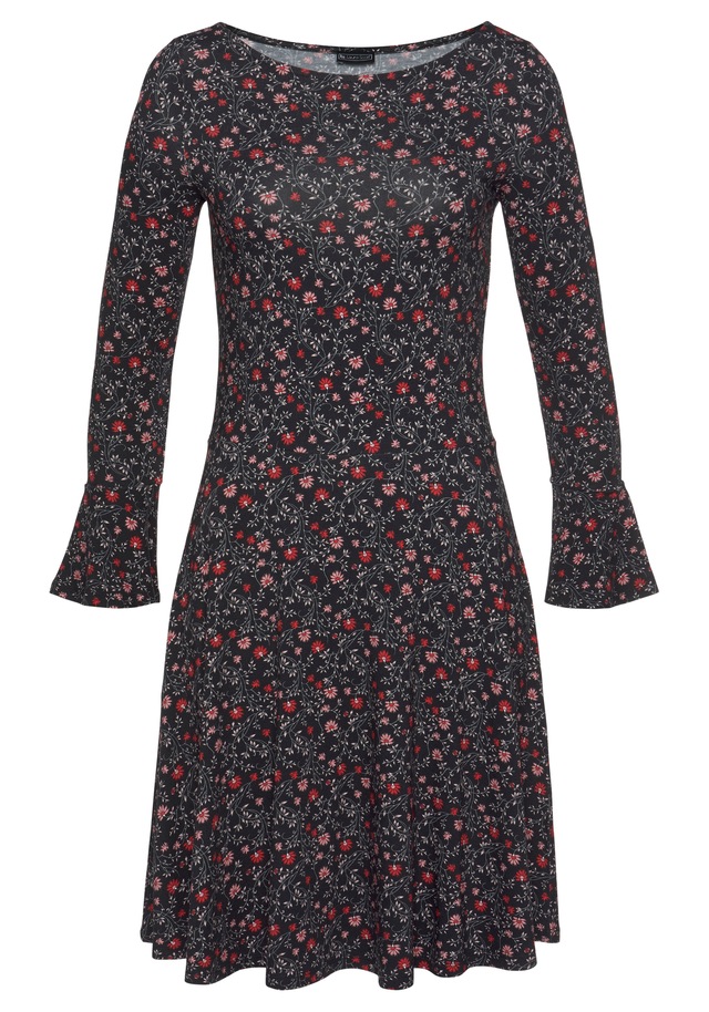 Laura Scott Jerseykleid festliche Anlässe, langes Kleid, elegant, aus Viskosemischung