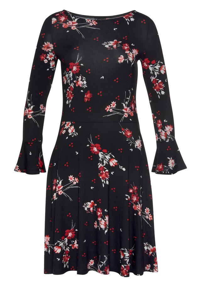 Laura Scott Jerseykleid festliche Anlässe, langes Kleid, elegant, aus Viskosemischung