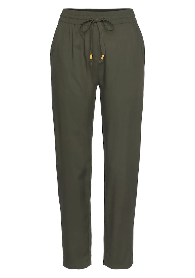 LASCANA Schlupfhose »aus sehr leichter, bequemer Viskose« bequeme Sommerhose im Business-Look, Schlupfhose