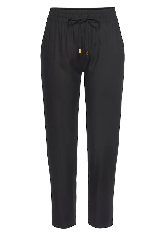 LASCANA Schlupfhose »aus sehr leichter, bequemer Viskose« bequeme Sommerhose im Business-Look, Schlupfhose