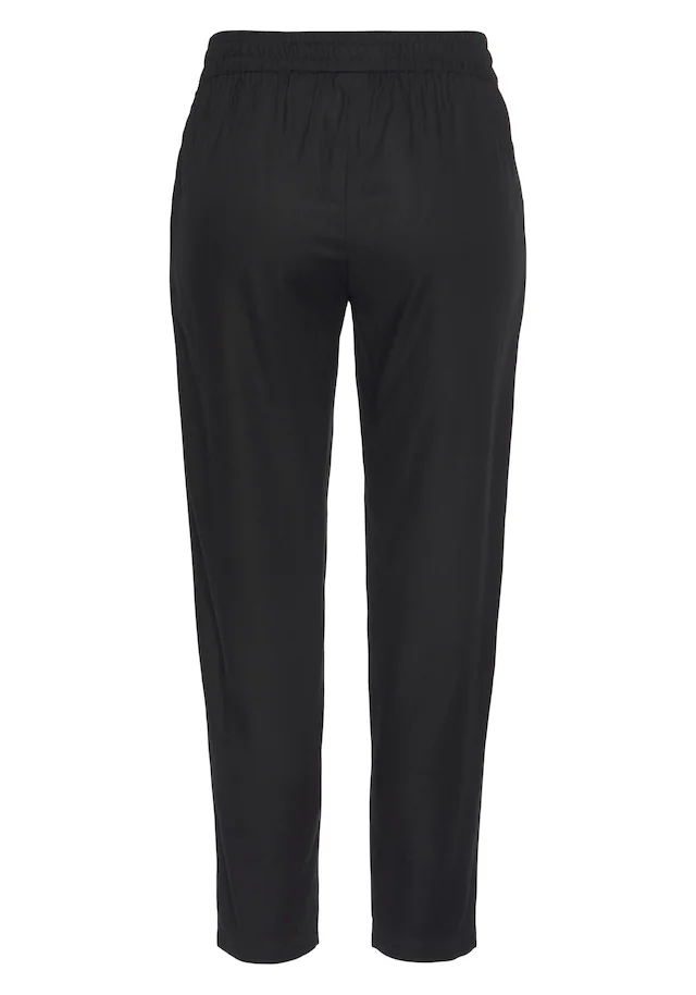 LASCANA Schlupfhose »aus sehr leichter, bequemer Viskose« bequeme Sommerhose im Business-Look, Schlupfhose