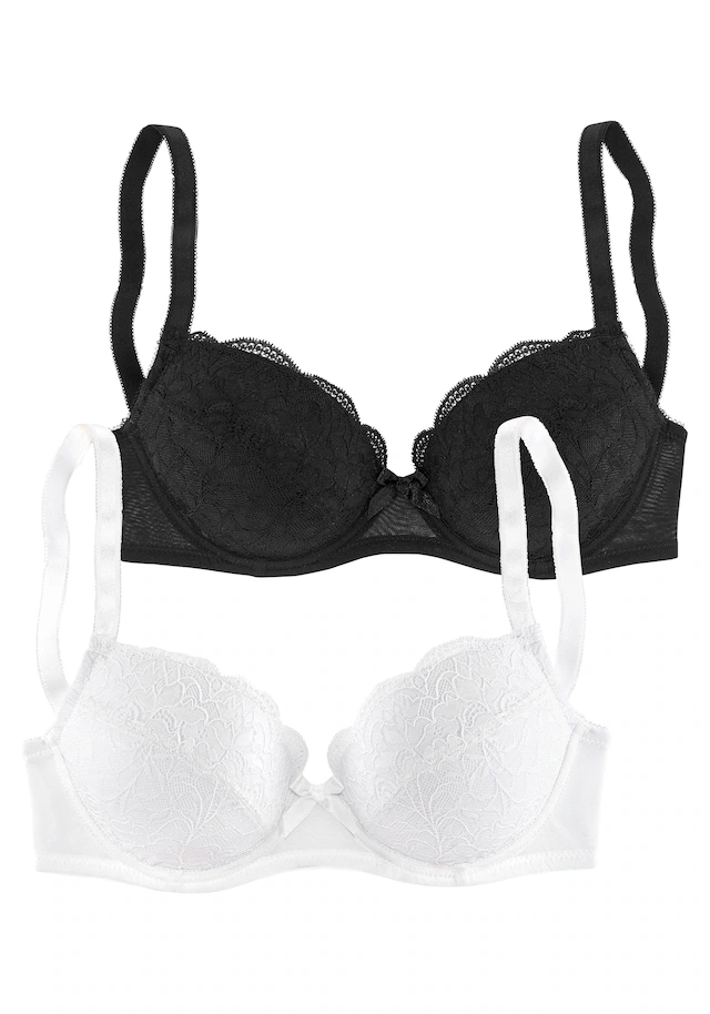 petite fleur by Lascana Balconette-BH », BH mit Bügel, Dirndl-BH, Spitzen-BH« Packung, mit hübscher Spitze, Dessous