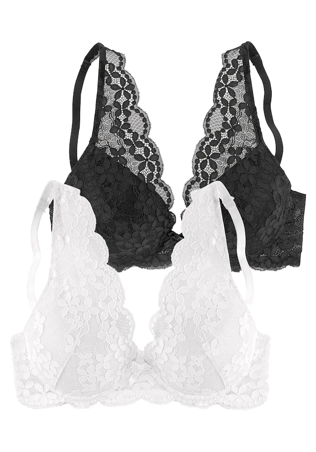 petite fleur by Lascana Push-up-BH Packung, in High Apex Schnittform, Dessous