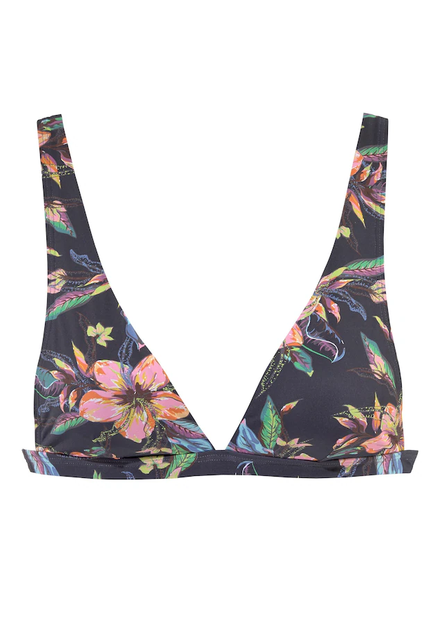 LASCANA Triangel-Bikini-Top »Malia« mit tropischem Print