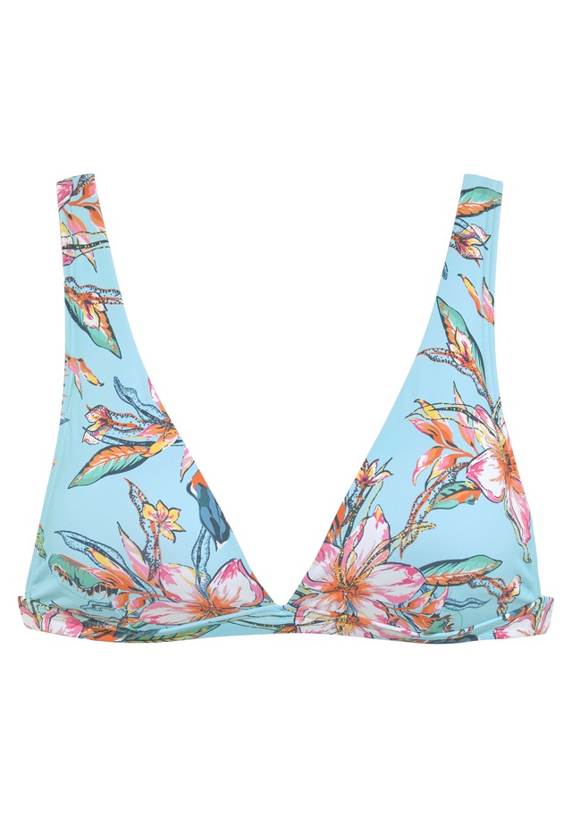 LASCANA Triangel-Bikini-Top »Malia« mit tropischem Print