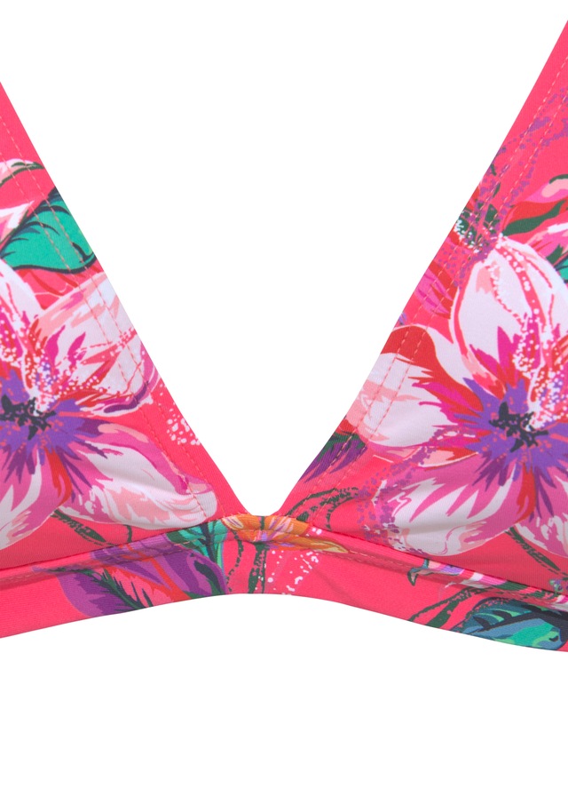 LASCANA Triangel-Bikini-Top »Malia« mit tropischem Print