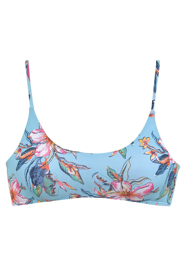 LASCANA Bustier-Bikini-Top »Malia« mit tropischem Print