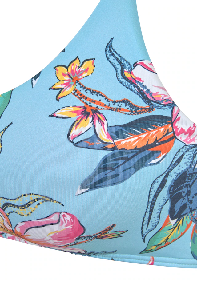 LASCANA Bustier-Bikini-Top »Malia« mit tropischem Print