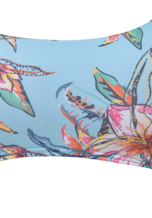 LASCANA Bustier-Bikini-Top »Malia« mit tropischem Print
