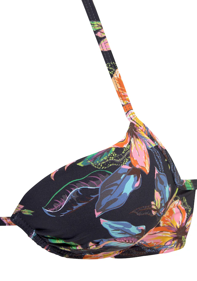 LASCANA Push-Up-Bikini-Top »Malia« mit tropischem Print