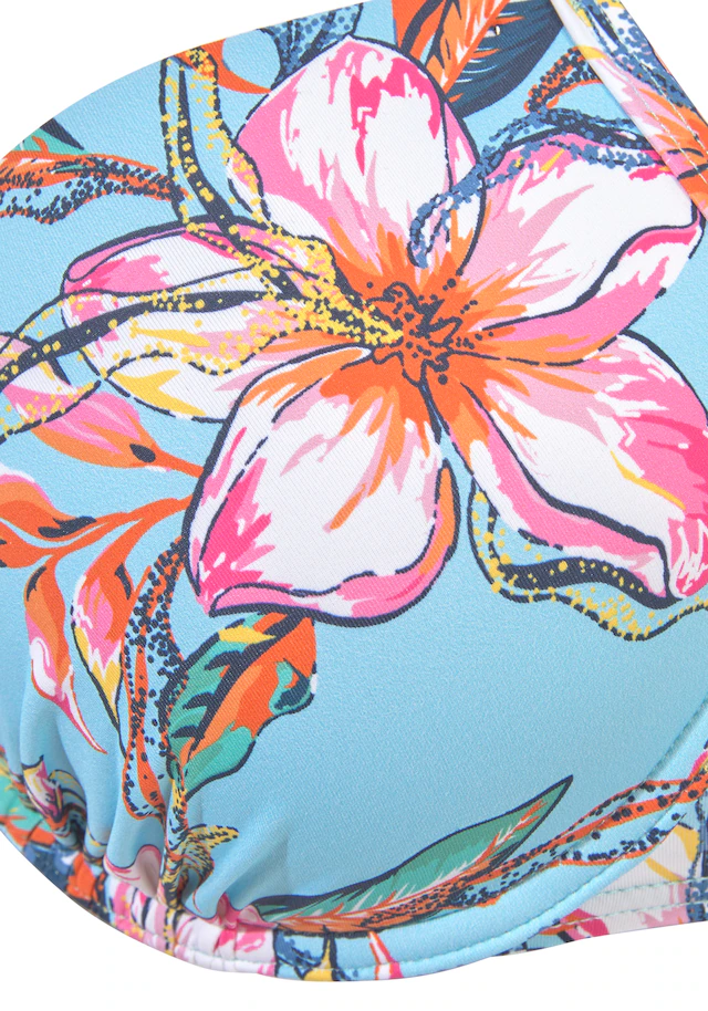 LASCANA Push-Up-Bikini-Top »Malia« mit tropischem Print