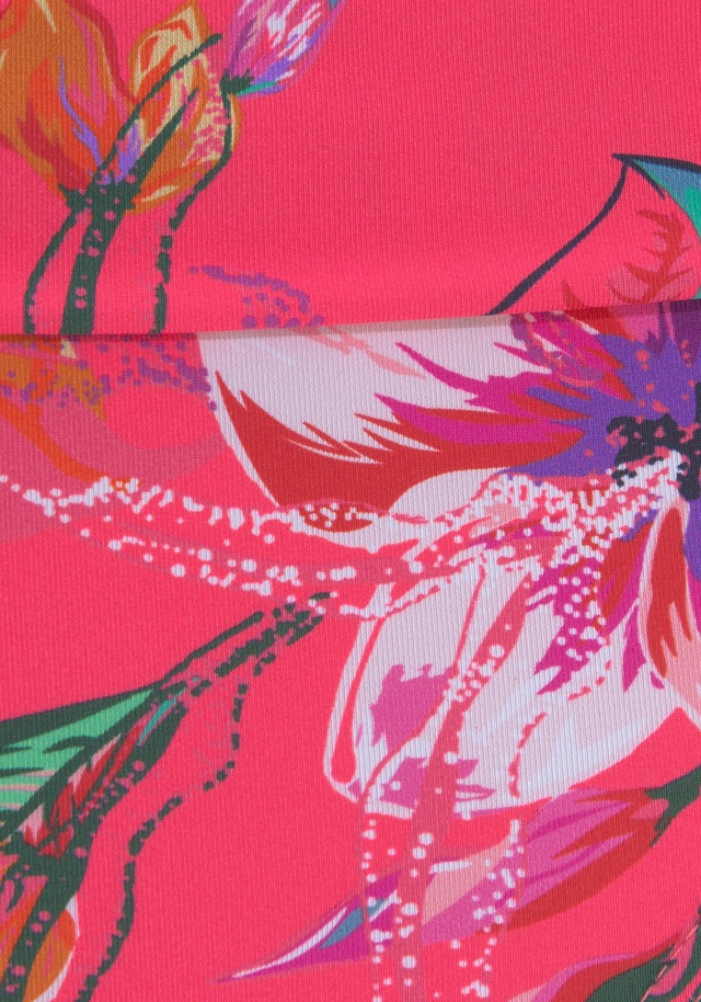 LASCANA Bikini-Hose »Malia« mit Umschlagbund mit tropischem Print