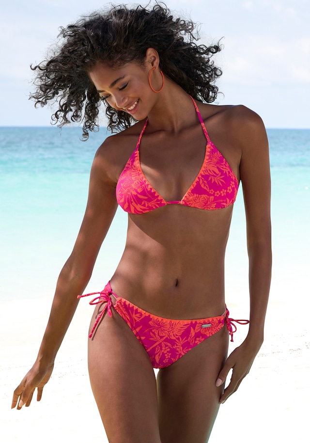 Venice Beach Triangel-Bikini »Kensi« mit kontrastfarbener Häkelkante