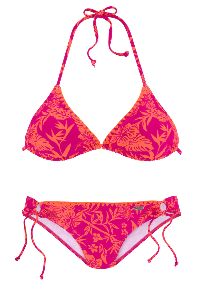 Venice Beach Triangel-Bikini »Kensi« mit kontrastfarbener Häkelkante