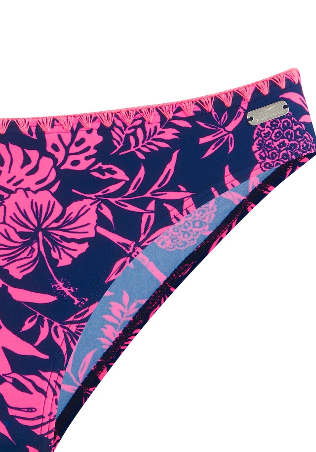 Venice Beach Bügel-Bandeau-Bikini »Kensi« mit kontrasfarbener Häkelkante