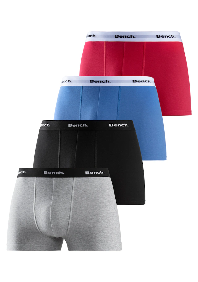 Bench. Boxer »Boxershorts für Herren« Packung, 4 Stk. Unterhosen mit kontrastfarbigem Bund