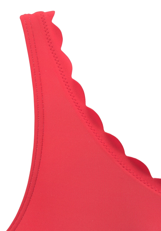 LASCANA Bustier-Bikini-Top »Scallop« in One-Shoulder-Form
