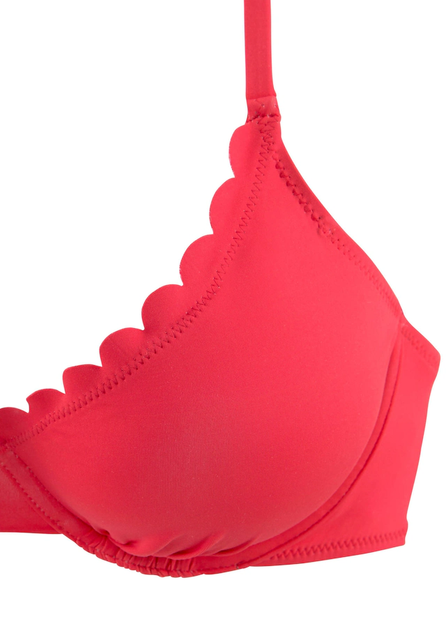 LASCANA Bügel-Bikini-Top »Scallop« mit Wattierung