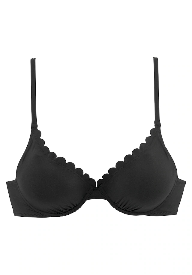 LASCANA Bügel-Bikini-Top »Scallop« mit Wattierung
